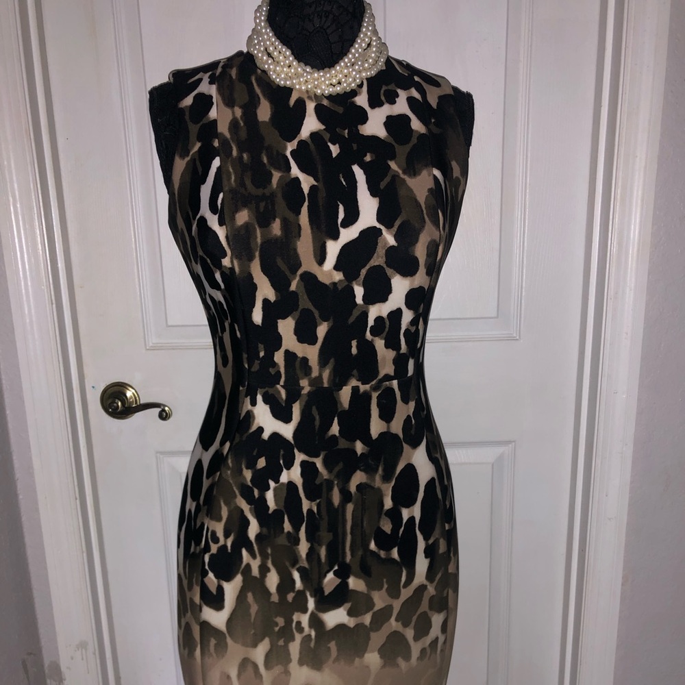 Gorgeous leopard ombré dress by Calvin Klein